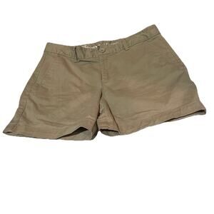 Size 6 Eddie Bauer Tan Chino Shorts Classic Style legend wash